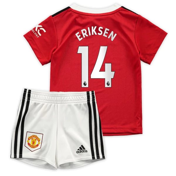 Manchester United Trikotsatz Kinder 2022-23 Christian Eriksen 14 Heimtrikot