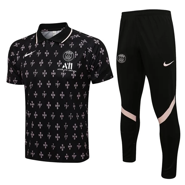 Paris Saint Germain PSG Trainingsanzüge Poloshirt Anzüge 2022-23 - Schwarz