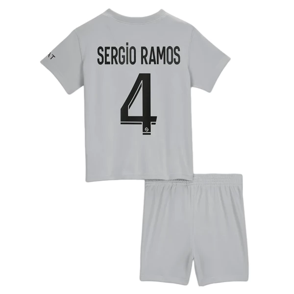 Paris Saint Germain PSG Trikotsatz Kinder 2022-23 Sergio Ramos 4 Auswärtstrikot