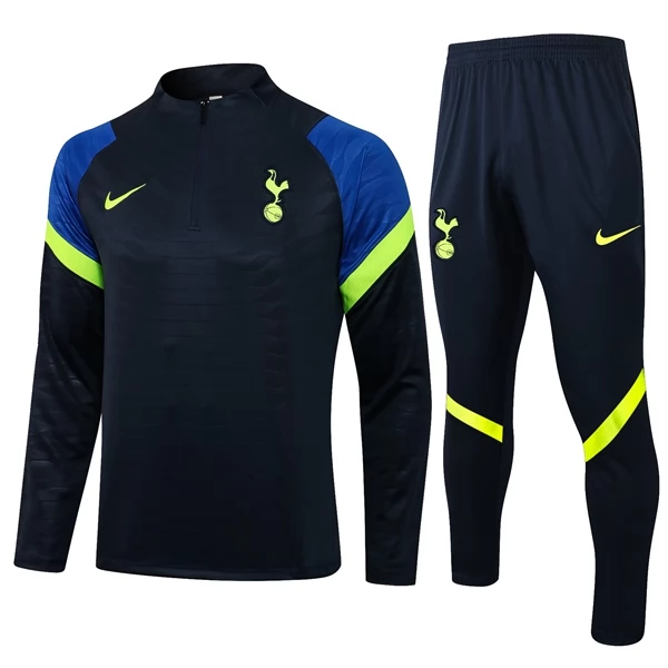 Tottenham Hotspur Trainingsanzüge Sweatshirt Anzüge 2021-22 - 1/4 Zip Blau Blau